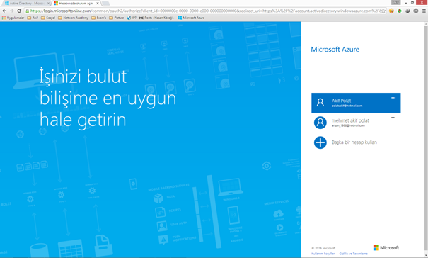 Azure AD Kurulumu ve Konfigurasyonu, Akif Polat