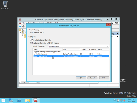 Server 2003 Kurulu Sunucunun FSMO Rollerinin Server 2012’ye Aktarma İşlemi, Akif Polat