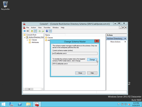 Server 2003 Kurulu Sunucunun FSMO Rollerinin Server 2012’ye Aktarma İşlemi, Akif Polat